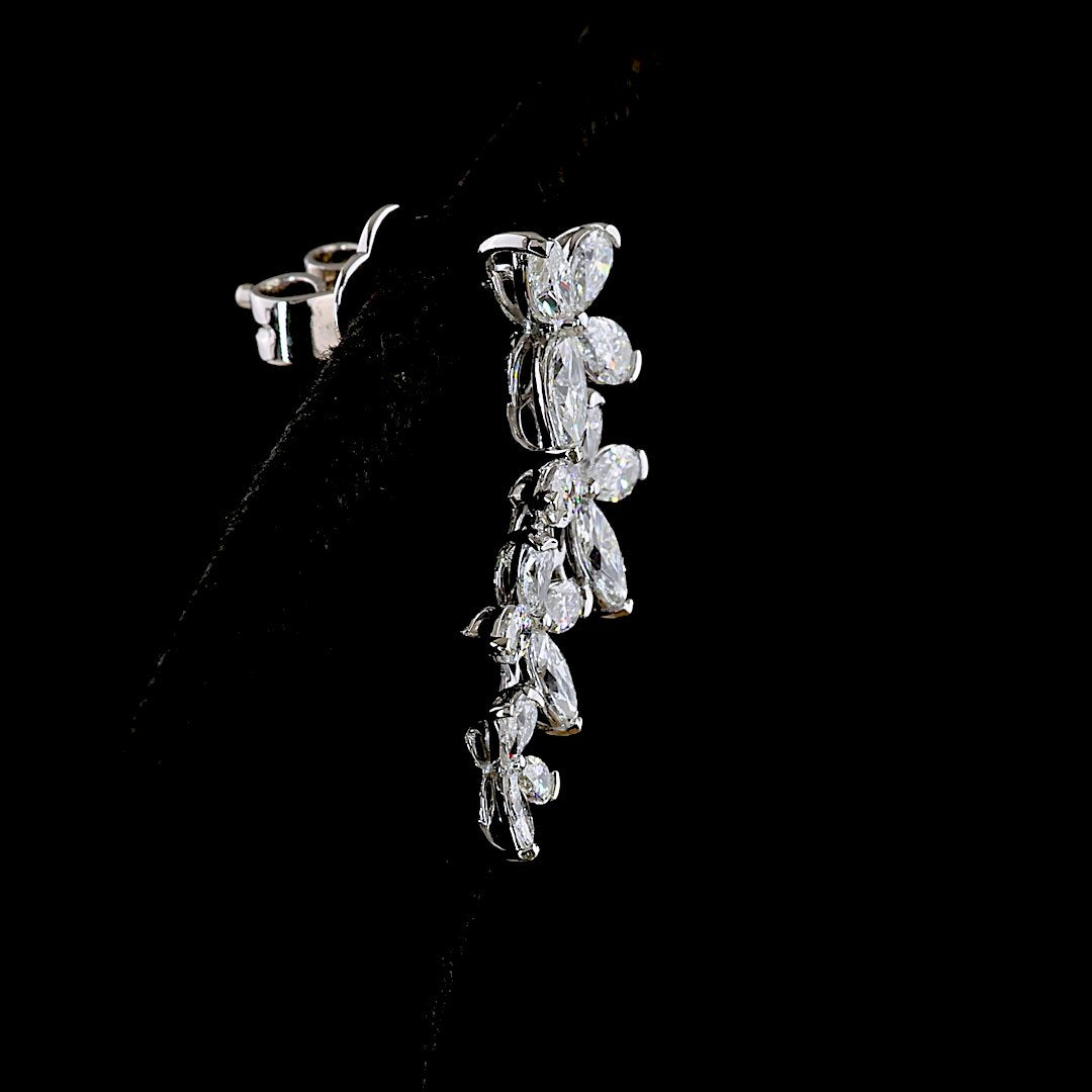 14kt White Gold Lab Diamond Earrings