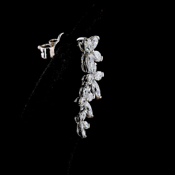 14kt White Gold Lab Diamond Earrings