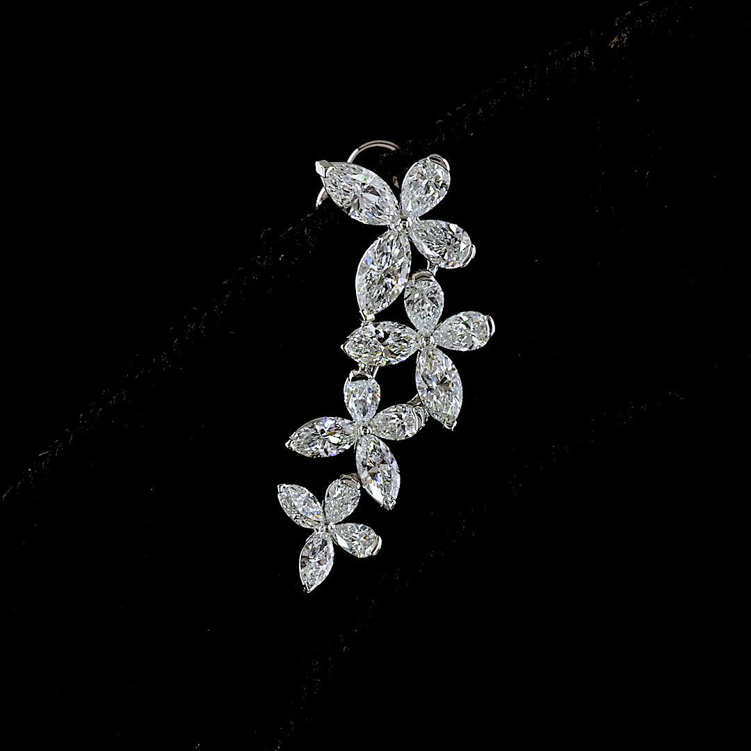 14kt White Gold Lab Diamond Earrings