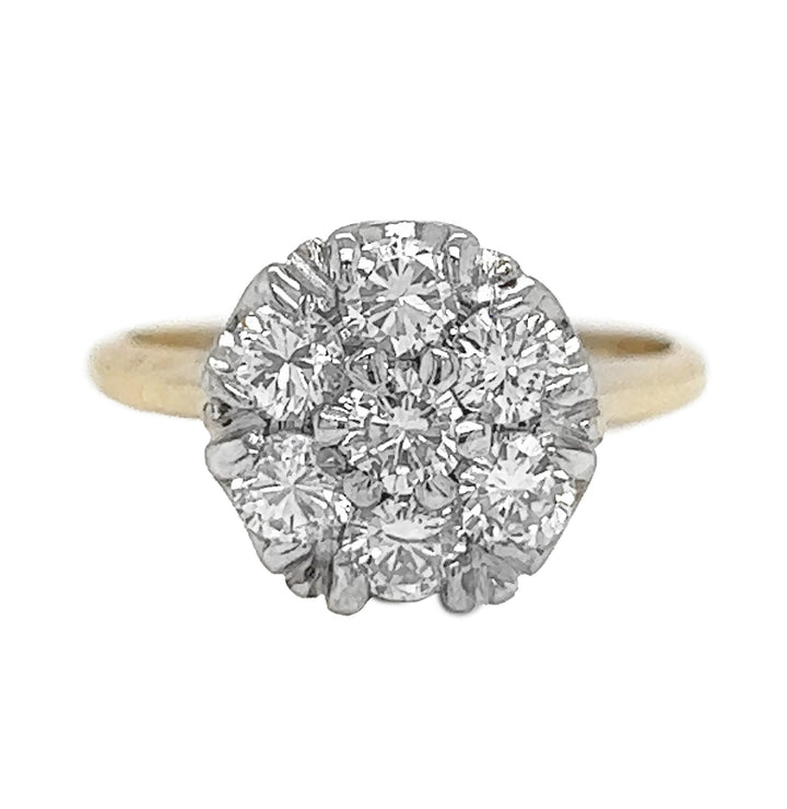 14kt Yellow And White Gold Diamond Ring