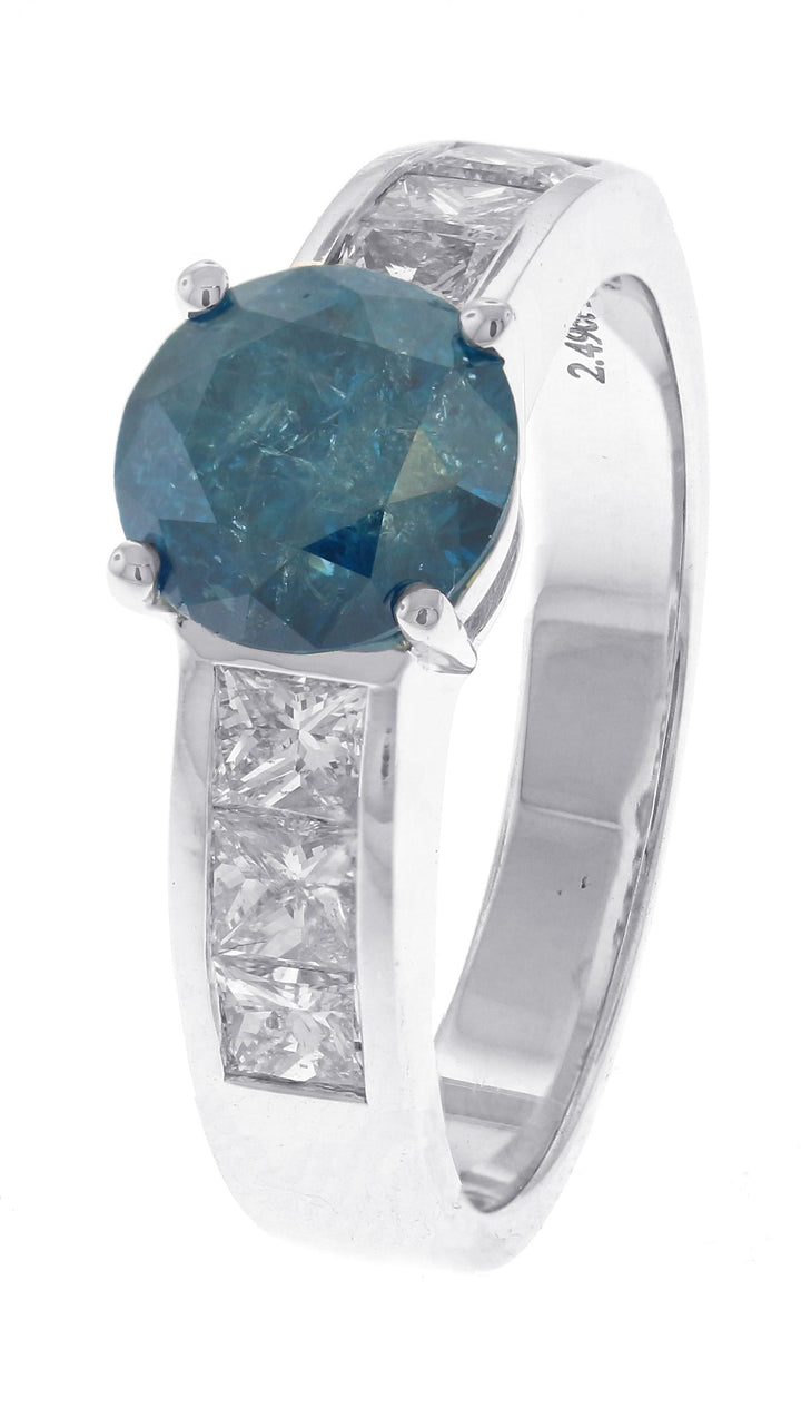 18kt White Gold Diamond Men's Band