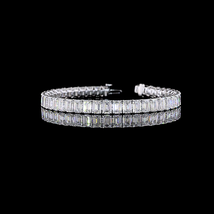 14kt White Gold Lab Diamond Tennis Bracelet