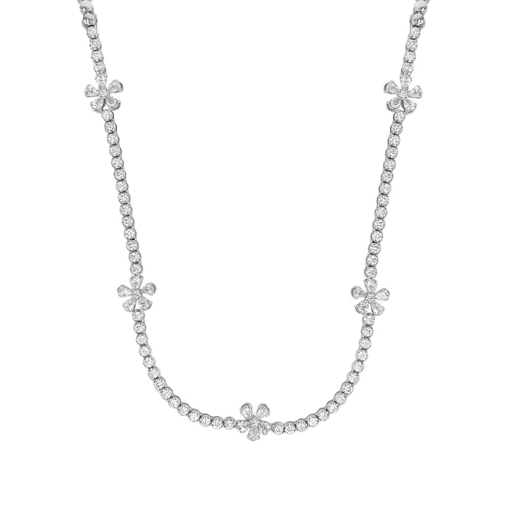 18kt White Gold Diamond Necklace