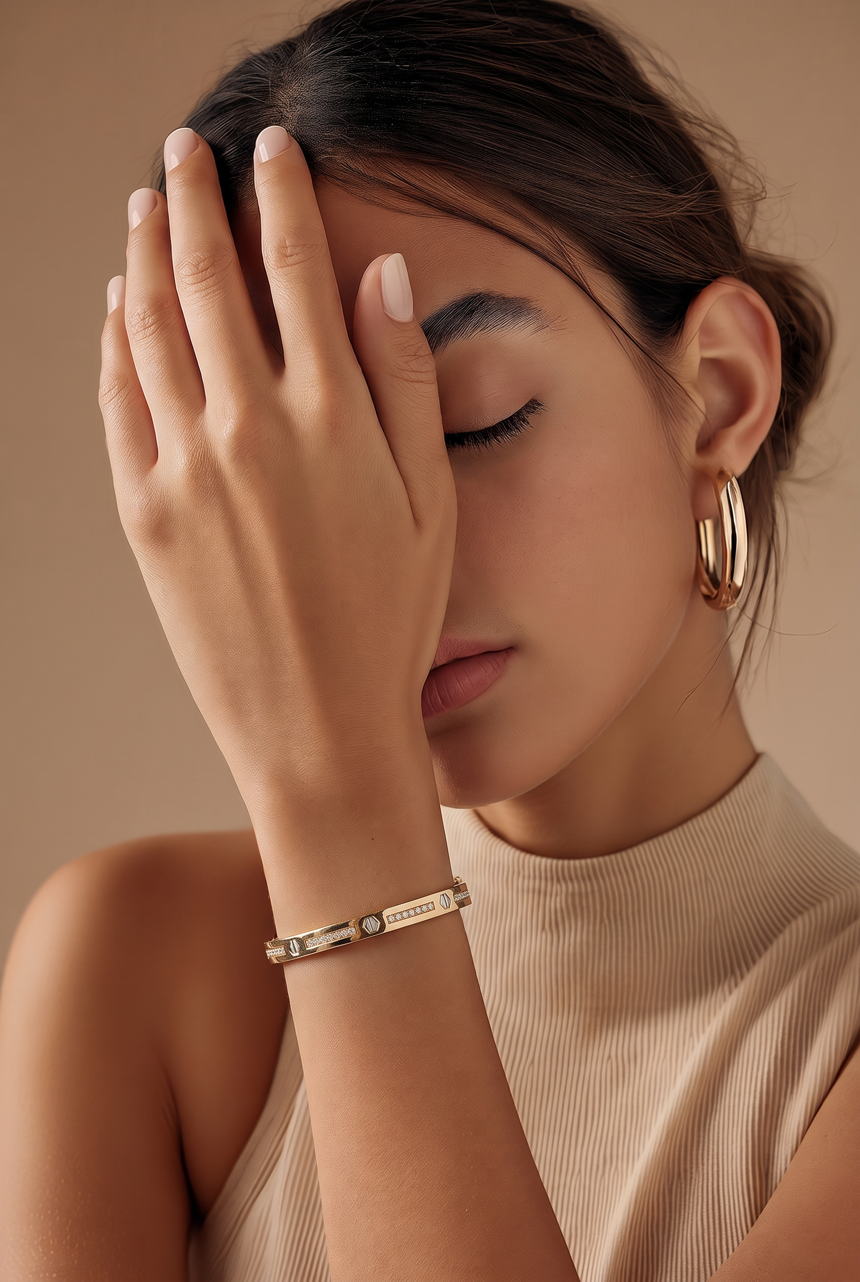 18kt Yellow Gold Diamond Bangle