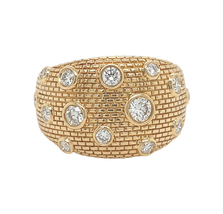 18kt Yellow Gold Diamond Ring