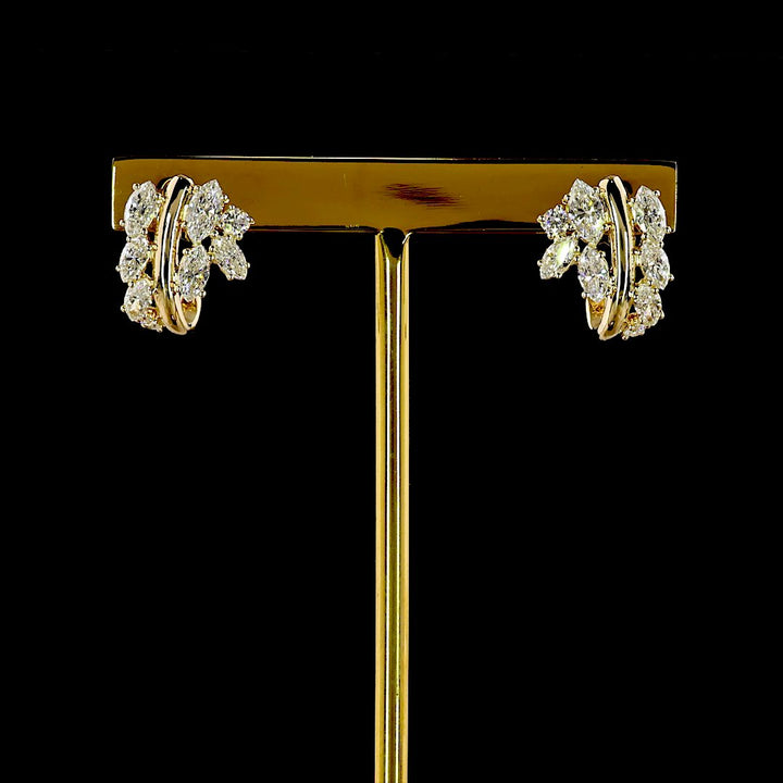 14kt Yellow Gold Lab Diamond Earring